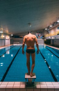 Swimming builds muscle strength and endurance
